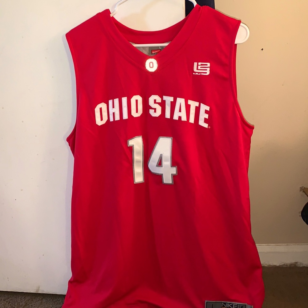 Nike LeBron Original logo #14 OHIO STATE jersey 🏀
